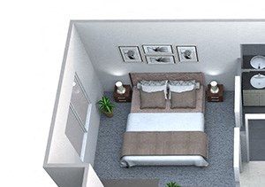 Elizabeth 1 Bedroom 1 Bath Floorplan Elizabeth 1 Bedroom 1 Bath Floorplan at Cycle Apartments, Ft. Collins,Colorado